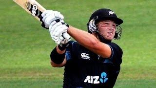 Watch Corey Anderson 44 Runs Off 17 Balls Highlights - NZ vs IND 2nd ODI Hamilton - 22 January 2014 Video