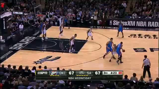 Watch NBA: Kevin Durant Drops 36 on The San Antonio Spurs Video