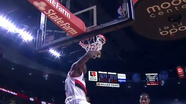Watch NBA: Wesley Matthews Slams Down the Inbounds Alley-Oop from Nicolas Batum Video