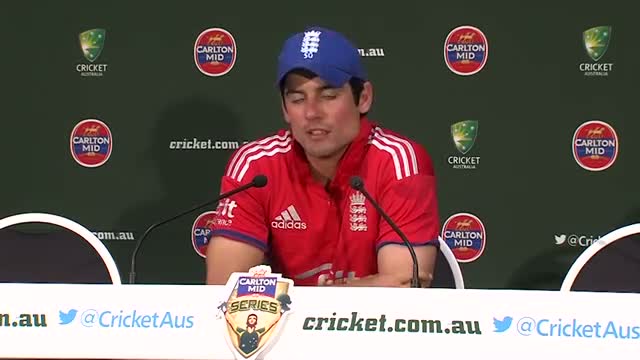 Watch Cook relieved to break Aussie drought video Video