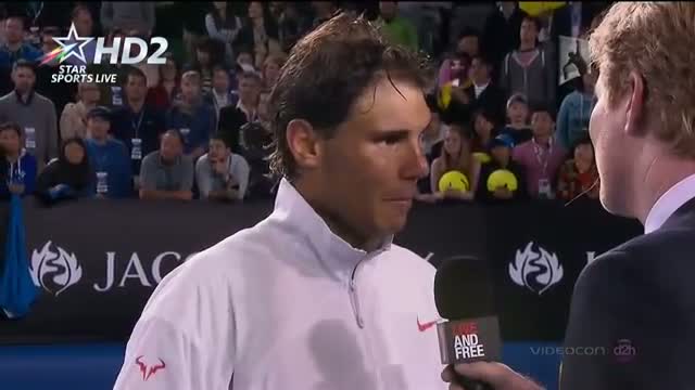Watch Rafael Nadal interview vs Roger Federer Highlights SF Australian Open 2014 Video