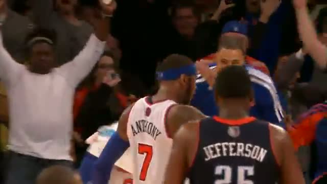 Watch NBA: Carmelo Anthony Closes a HOT First Half With a Halfcourt Buzzer Beater Video