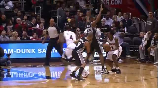 Watch NBA: Paul Millsap's Poster on Aron Baynes! Video