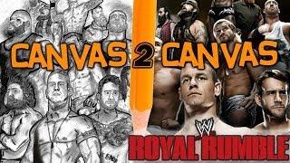 Watch From the WWE Canvas to the Art Canvas - Official Royal Rumble Poster - Canvas 2 Canvas Video Video