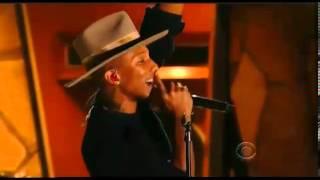 Watch Pharrell Williams, Stevie Wonder and Daft Punk Grammy's Performance 2014 HD Video Video