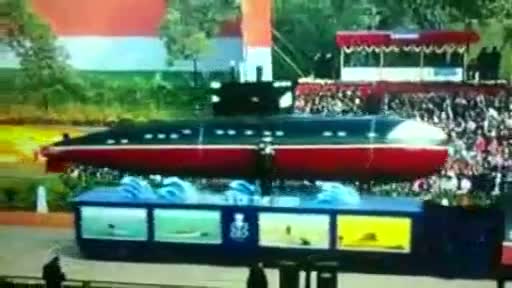 Watch Indian Navy's submarine at 65th Republic Day parade 2014 Video Video