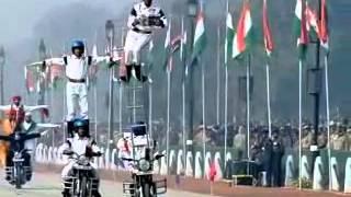 Watch Motorcycle stunts during 65th Republic Day Celebrations Video Video