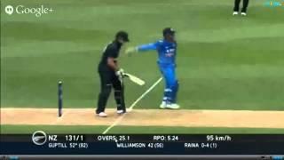Watch NZ Batting - India vs New Zealand 2014 3rd ODI Highlights - 25 January 2014 Video Video