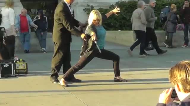 Watch Amazing Street Performer in Trafalgar Square - Superb Video Video