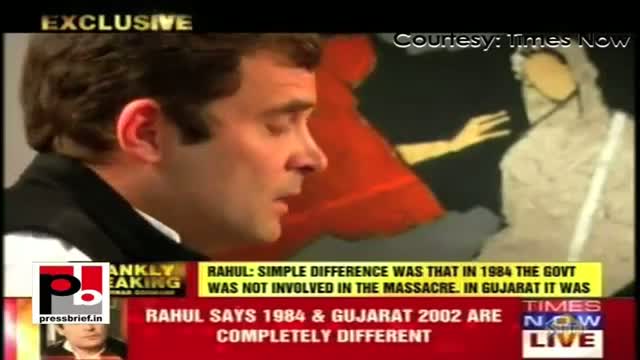 Watch Rahul Gandhi: Govt. was not aiding and abetting the 84 riots Video