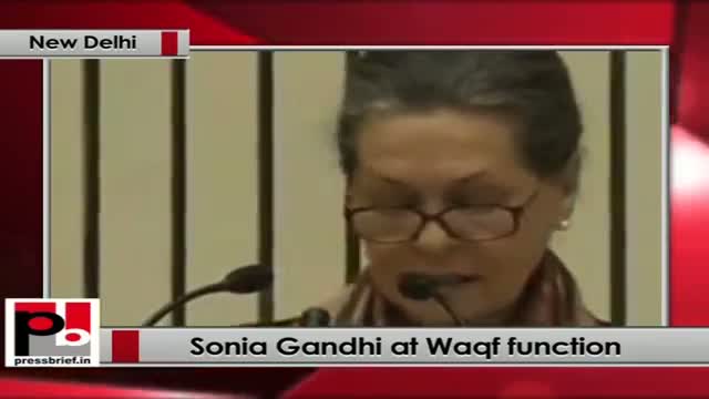 Watch Sonia Gandhi addresses the function to launch NAWADCO Video