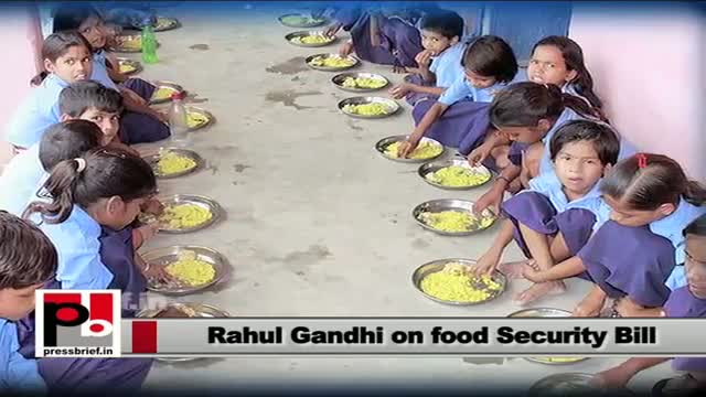 Watch Rahul Gandhi: Congress has given Right To Food Video