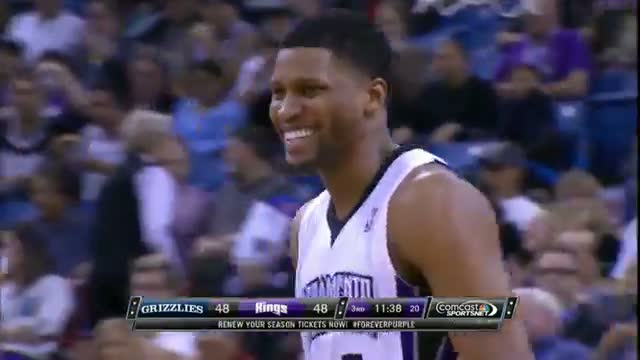Watch NBA: Rudy Gay Posterizes Zach Randolph! Video