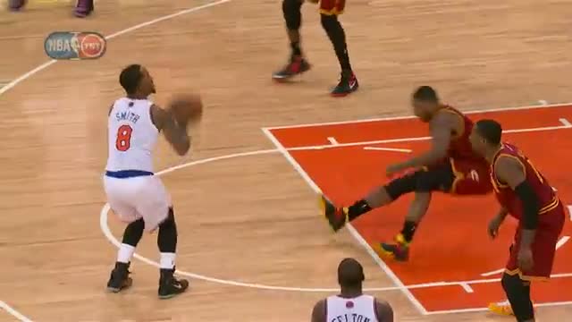 Watch NBA JR Smith Breaks Tristan Thompson's Ankles Video