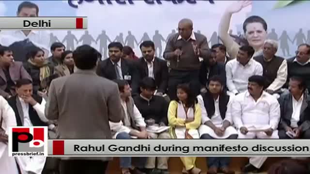Watch Rahul Gandhi seeks opinion of labour sector for Congress manifesto, Part 01 Video