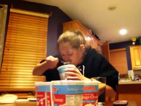Watch Molly Schuyler eats 9 lbs cottage cheese in under two minutes!! WING BOWL 22 Video