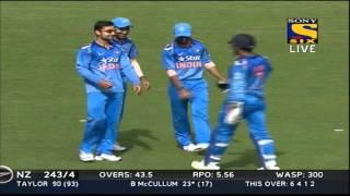 Watch Fall of Wickets of New Zealand Innings - India vs New Zealand 5th ODI - 31 Jan 2014 Video