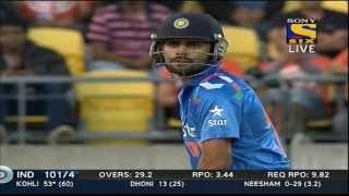Watch Sixes of India Innings - India vs New Zealand 5th ODI - 31 Jan 2014 Video