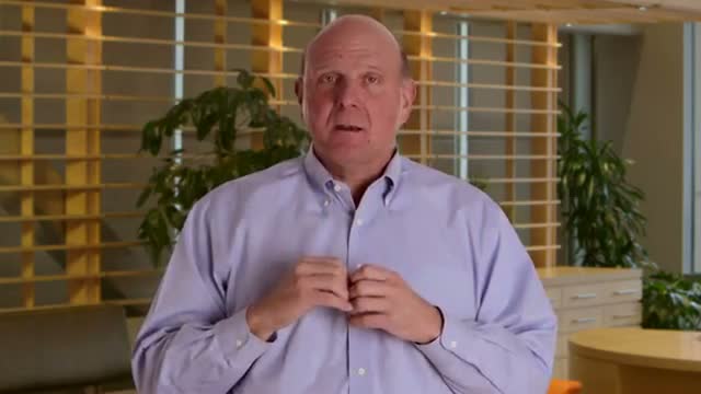 Watch Steve Ballmer welcomes Satya Nadella as Microsoft CEO Video