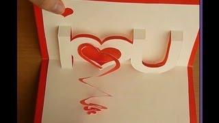 Watch Valentine' s Day Love Pop Up Card Tutorial - Official Video Video