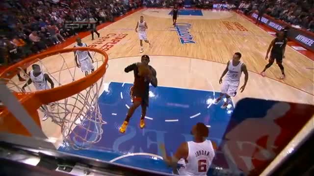 Watch NBA: LeBron James Explodes on the Rim with the Tomahawk Jam Video