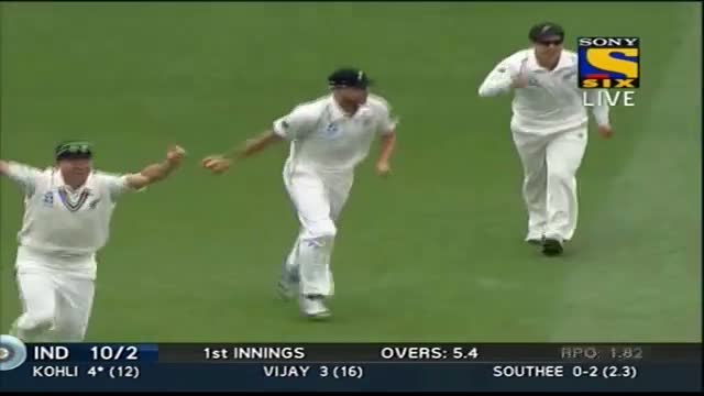 Watch Fall of Wickets - India Innings - India vs New Zealand - Day 2 - 1st Test 2014 Video