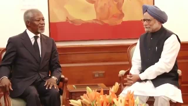 Watch PM meets Mr. Kofi Annan Video