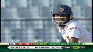 Watch Chandimal scores 3rd test ton, 2nd against Bangladesh (Bangladesh vs Sri Lanka 2014 - 2nd Test) Video Video