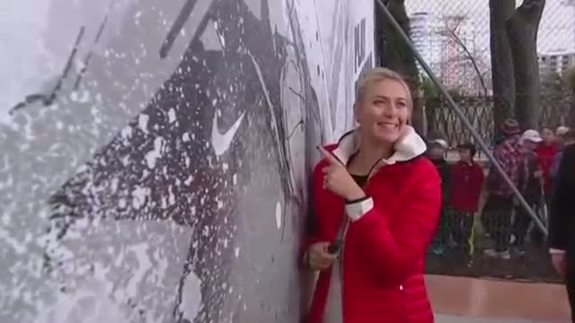 Watch Maria Sharapova Reopens Childhood Tennis Court in Sochi Video Video