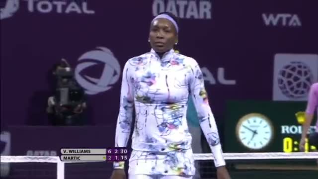 Watch Venus Williams 2014 Qatar Total Open Hot Shot Video Video