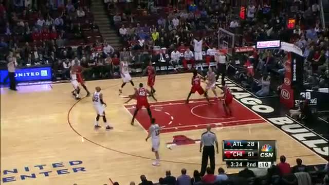 Watch NBA: Joakim Noah's Triple-Double Leads the Bulls Over the Hawks Video