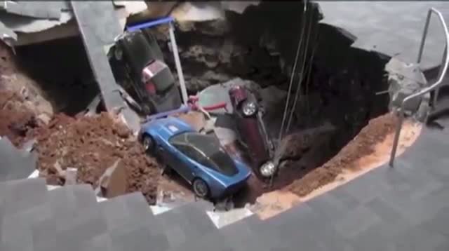 Watch Corvette Museum Sinkhole Video