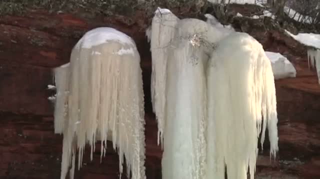 Watch Spectacular Ice Caves on Lake Superior Video