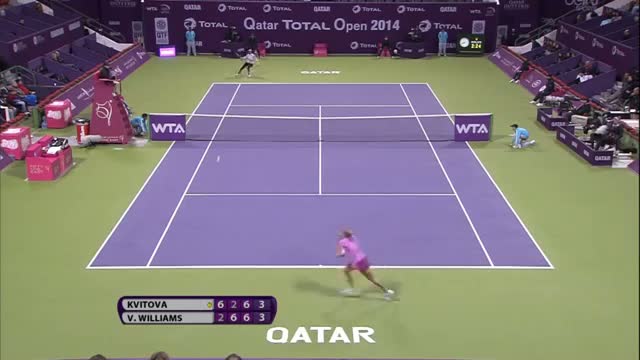 Watch Petra Kvitova 2014 Qatar Total Open Hot Shot Video Video