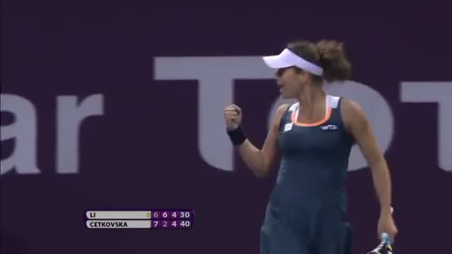 Watch Petra Cetkovska 2014 Qatar Total Open Hot Shot Video