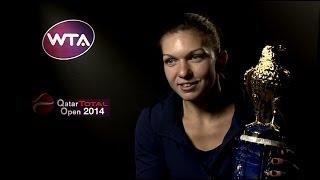 Watch Simona Halep on Winning 2014 Qatar Total Open Video