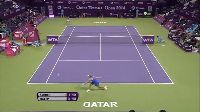 Watch Simona Halep 2014 Qatar Total Open Hot Shot Video