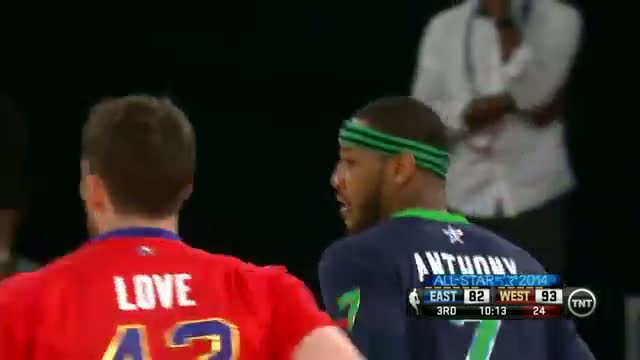 Watch NBA: Carmelo Anthony Breaks an All-Star Record From Behind the Arc! Video