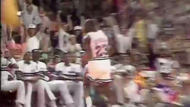 Watch Michael Jordan's Reverse Layup Against Pistons Video