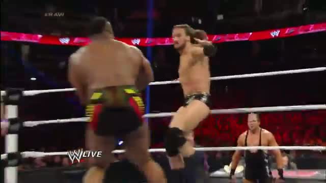 Watch Big E vs. Drew McIntyre & Jinder Mahal - 2-on-1 Handicap Match: WWE Raw, Feb. 17, 2014 Video