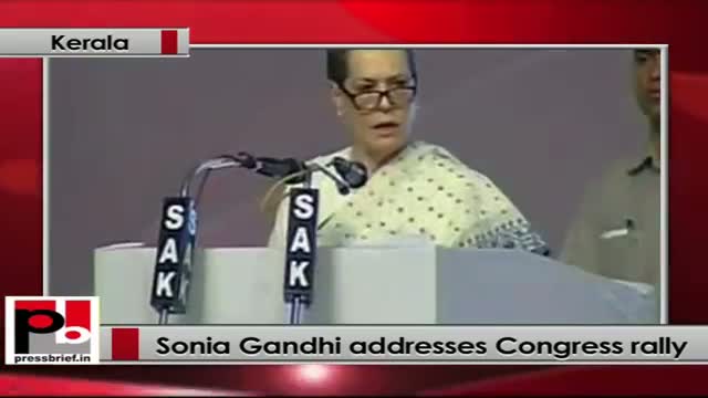 Watch Sonia Gandhi: We must fight for unity not division Video