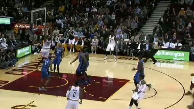 Watch NBA: Kyrie Irving Threads the Needle With the No-Look Bounce Pass Video
