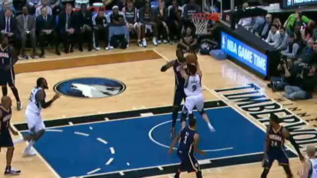 Watch NBA: Ricky Rubio Fakes and Feeds Ronny Turiaf for the Flush! Video