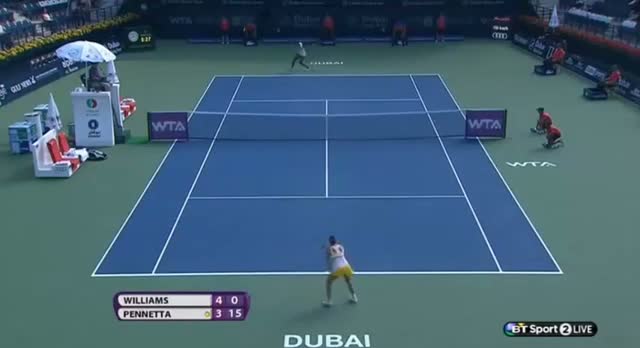 Watch Venus Williams vs Flavia Pennetta (WTA Dubai 2014) Part 2 Video