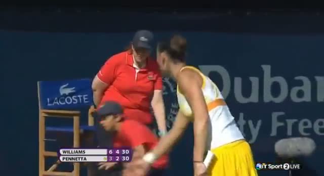 Watch Venus Williams vs Flavia Pennetta (WTA Dubai 2014) Part 4 Video