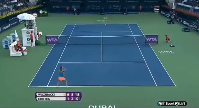 Watch Caroline Wozniacki vs Sorana Cirstea (WTA Dubai 2014) Part 2 Video