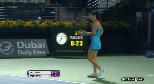 Watch Serena Williams vs Jelena Jankovic (WTA Dubai 2014) Part 2 Video