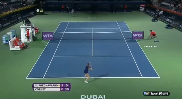 Watch Carla Suarez Navarro vs Alize Cornet (WTA Dubai 2014) Part 2 Video