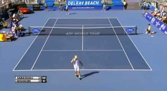 Watch Teymuraz Gabashvili vs Kei Nishikori (ATP Delray Beach 2014) Video Video