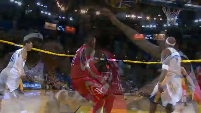 Watch NBA: Dwight Howard Stuffs Home the Poster on Jermaine O'Neal Video